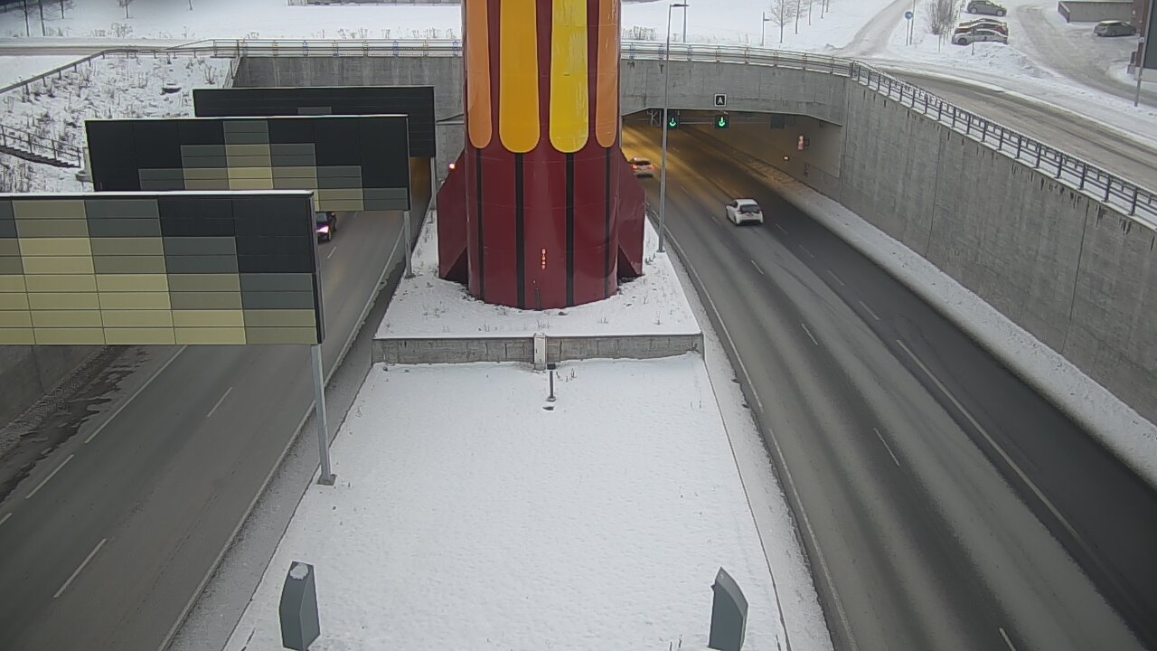 Kelikamerat Kuva Tie 12 Tampere, Rantatunnelin puomi, länsi, Tampere, Pirkanmaa