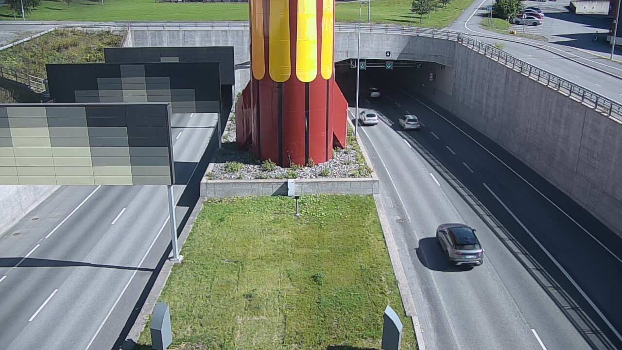 Kelikamerat Kuva Tie 12 Tampere, Rantatunnelin puomi, länsi, Tampere, Pirkanmaa