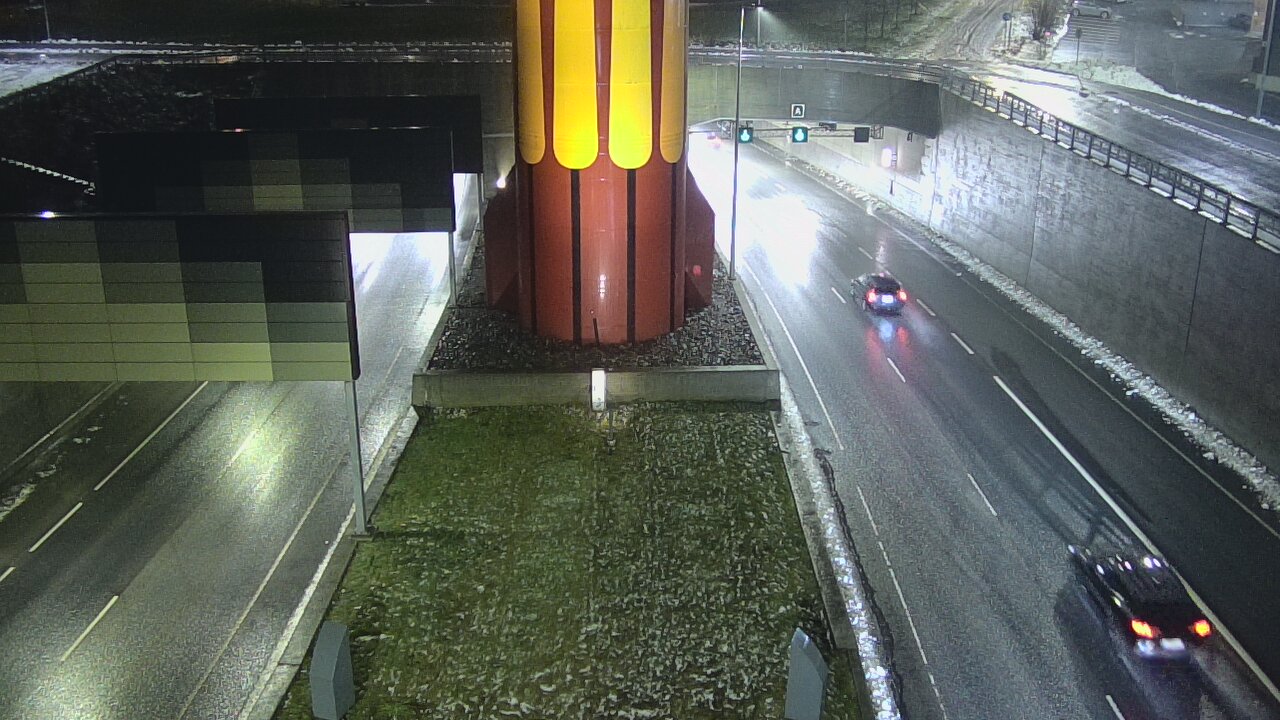 Weather Camera Image Väg 12 Tammerfors, Rantatunneli bom väst, Tampere, Pirkanmaa