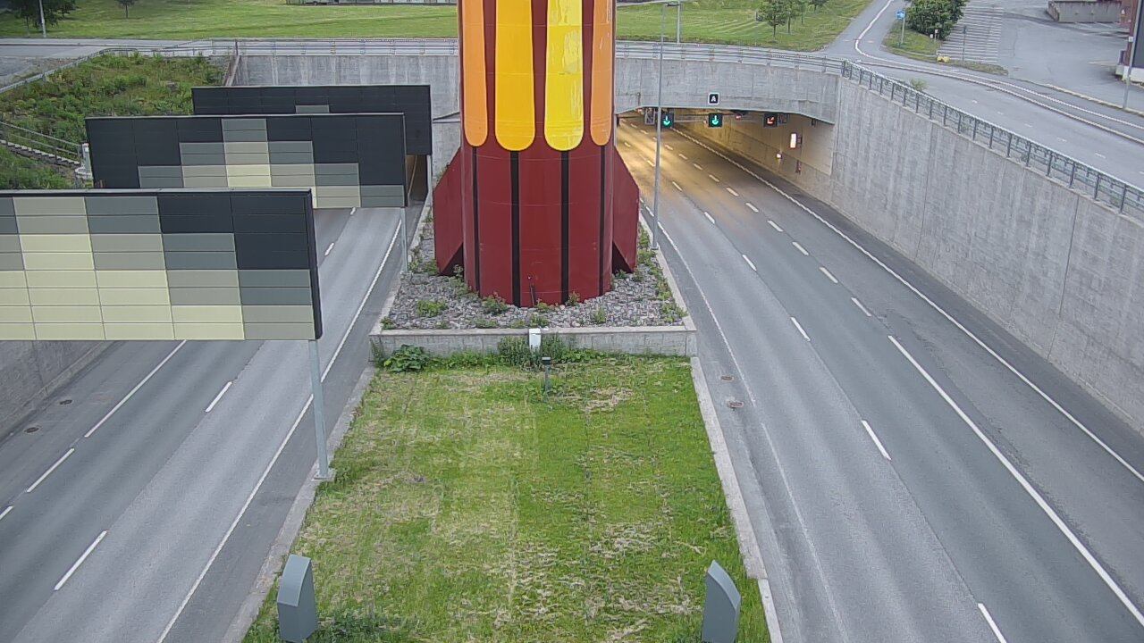 Kelikamerat Kuva Tie 12 Tampere, Rantatunnelin puomi, länsi, Tampere, Pirkanmaa