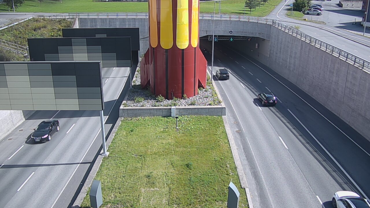 Kelikamerat Kuva Tie 12 Tampere, Rantatunnelin puomi, länsi, Tampere, Pirkanmaa