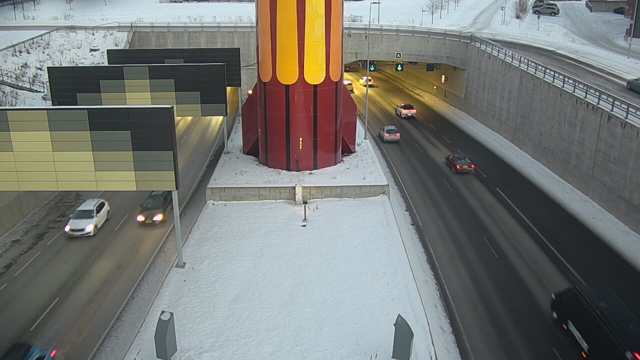 Kelikamerat Kuva Tie 12 Tampere, Rantatunnelin puomi, länsi, Tampere, Pirkanmaa