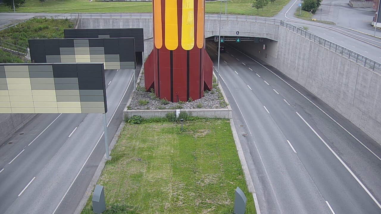 Kelikamerat Kuva Tie 12 Tampere, Rantatunnelin puomi, länsi, Tampere, Pirkanmaa