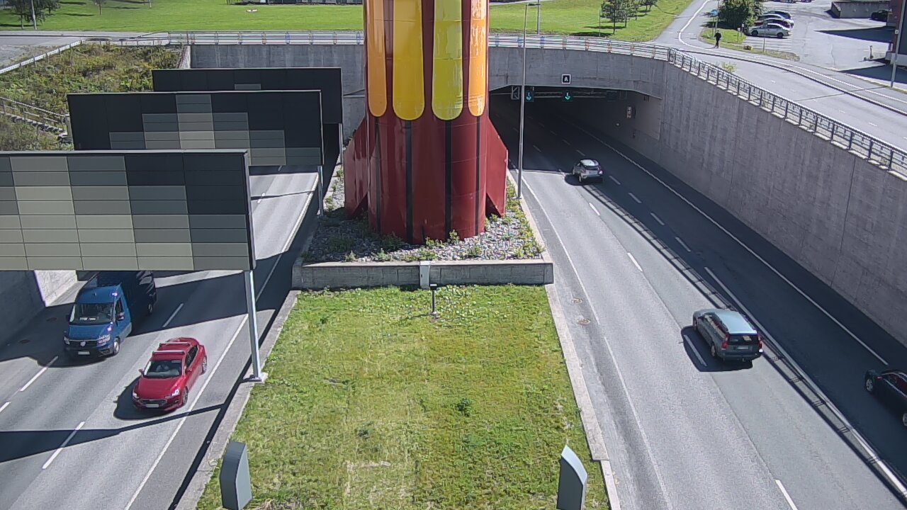 Kelikamerat Kuva Tie 12 Tampere, Rantatunnelin puomi, länsi, Tampere, Pirkanmaa