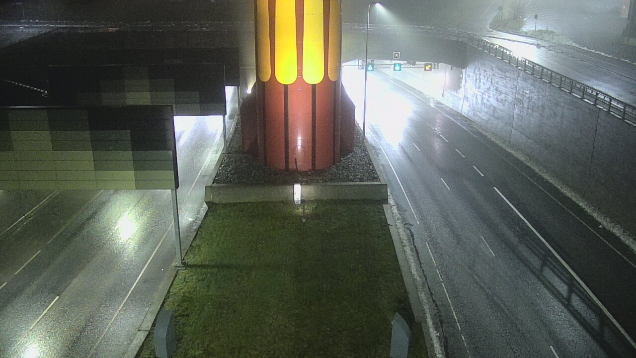 Weather Camera Image Väg 12 Tammerfors, Rantatunneli bom väst, Tampere, Pirkanmaa