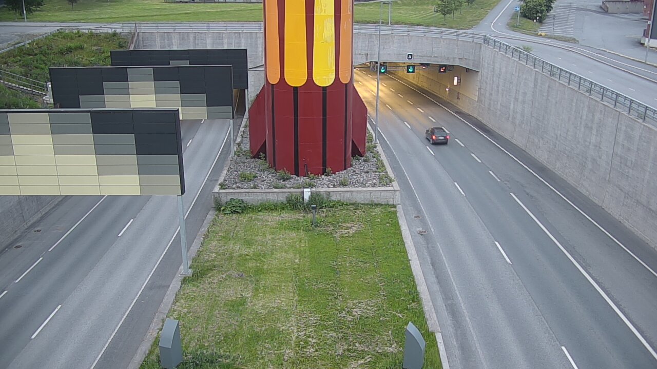 Kelikamerat Kuva Tie 12 Tampere, Rantatunnelin puomi, länsi, Tampere, Pirkanmaa