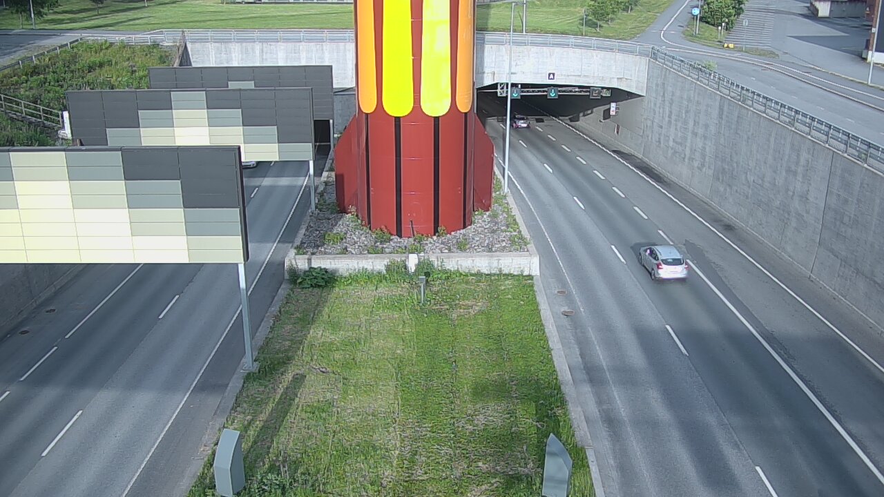 Kelikamerat Kuva Tie 12 Tampere, Rantatunnelin puomi, länsi, Tampere, Pirkanmaa