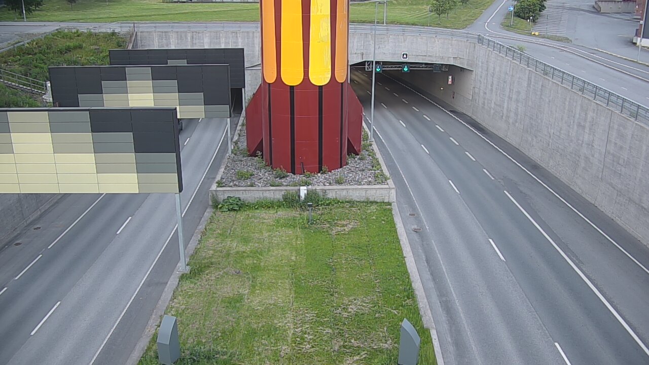 Kelikamerat Kuva Tie 12 Tampere, Rantatunnelin puomi, länsi, Tampere, Pirkanmaa