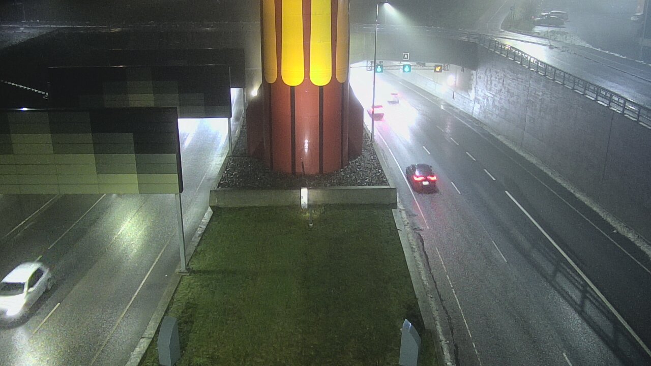 Weather Camera Image Väg 12 Tammerfors, Rantatunneli bom väst, Tampere, Pirkanmaa