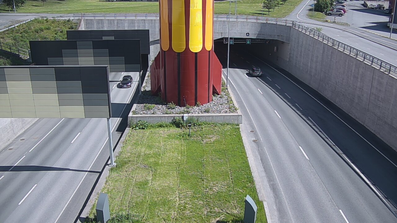 Kelikamerat Kuva Tie 12 Tampere, Rantatunnelin puomi, länsi, Tampere, Pirkanmaa
