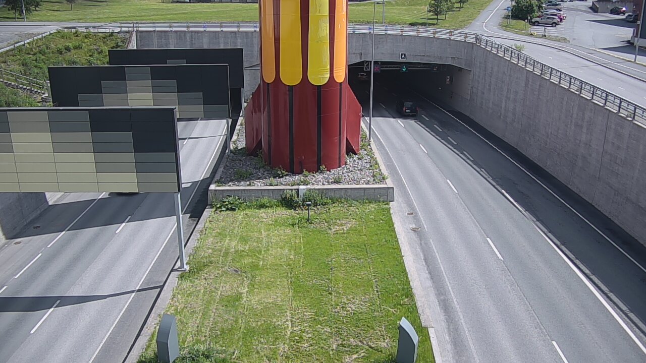 Kelikamerat Kuva Tie 12 Tampere, Rantatunnelin puomi, länsi, Tampere, Pirkanmaa