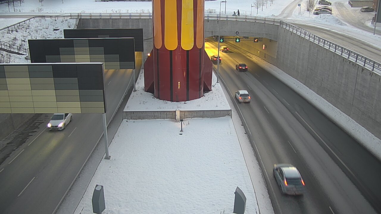 Kelikamerat Kuva Tie 12 Tampere, Rantatunnelin puomi, länsi, Tampere, Pirkanmaa