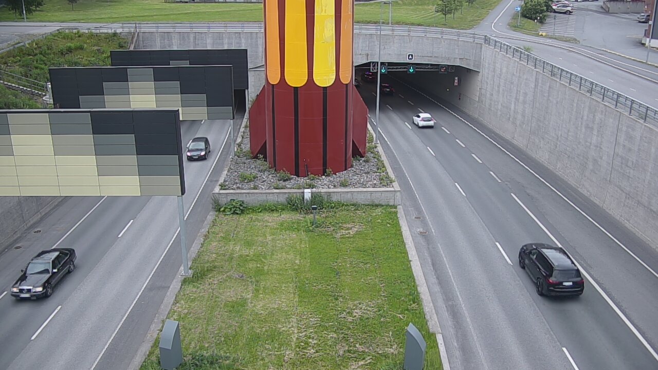 Kelikamerat Kuva Tie 12 Tampere, Rantatunnelin puomi, länsi, Tampere, Pirkanmaa