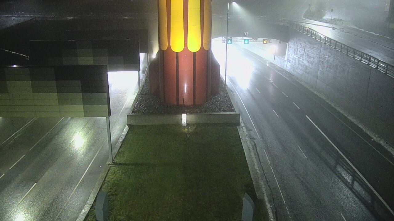 Weather Camera Image Väg 12 Tammerfors, Rantatunneli bom väst, Tampere, Pirkanmaa