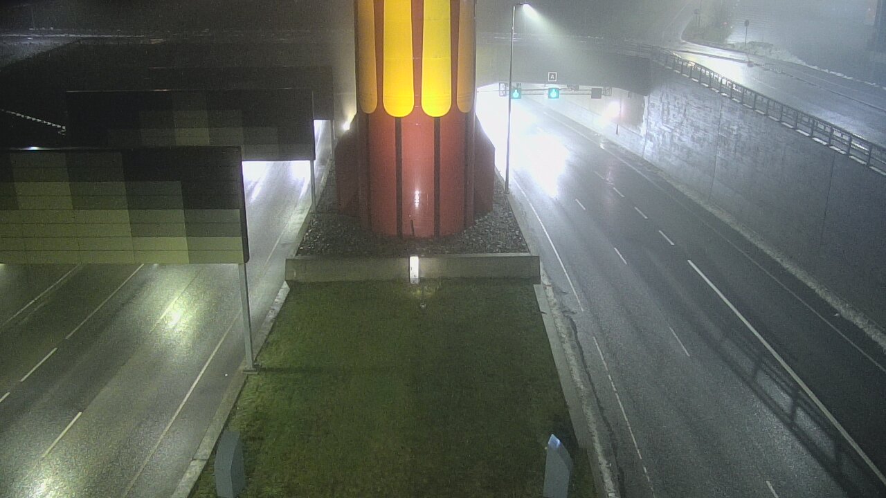 Weather Camera Image Väg 12 Tammerfors, Rantatunneli bom väst, Tampere, Pirkanmaa