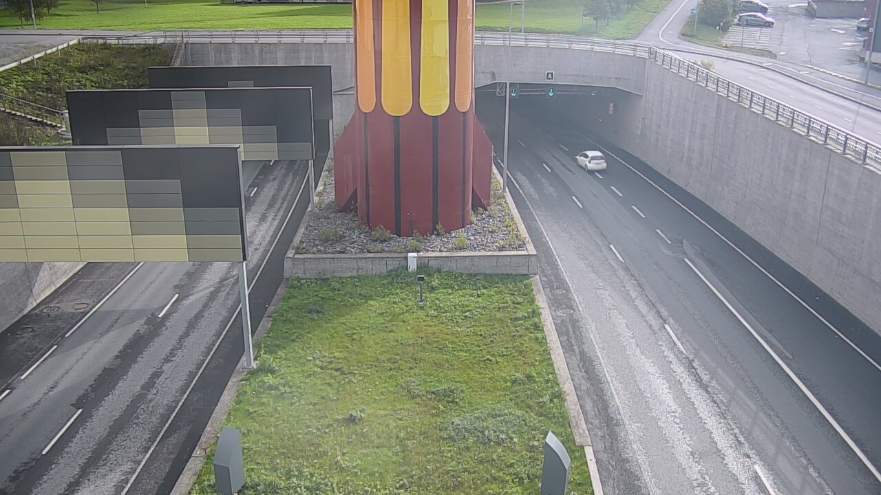 Weather Camera Image Väg 12 Tammerfors, Rantatunneli bom väst, Tampere, Pirkanmaa