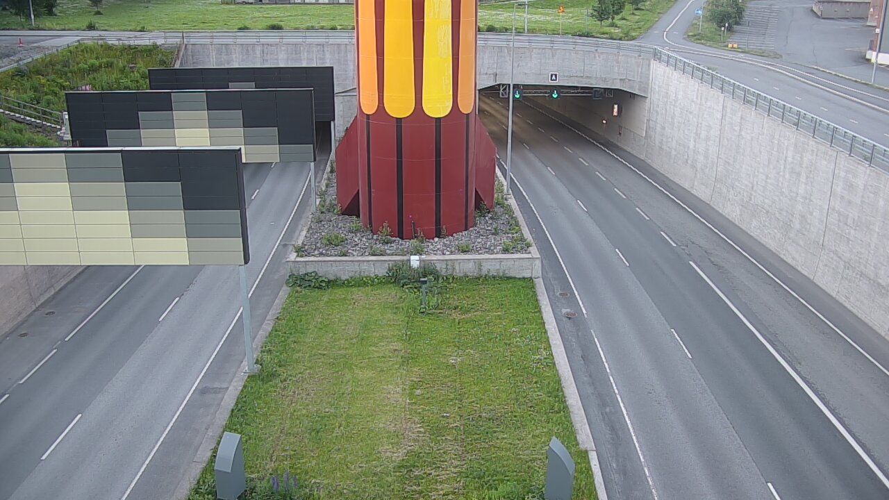 Kelikamerat Kuva Tie 12 Tampere, Rantatunnelin puomi, länsi, Tampere, Pirkanmaa