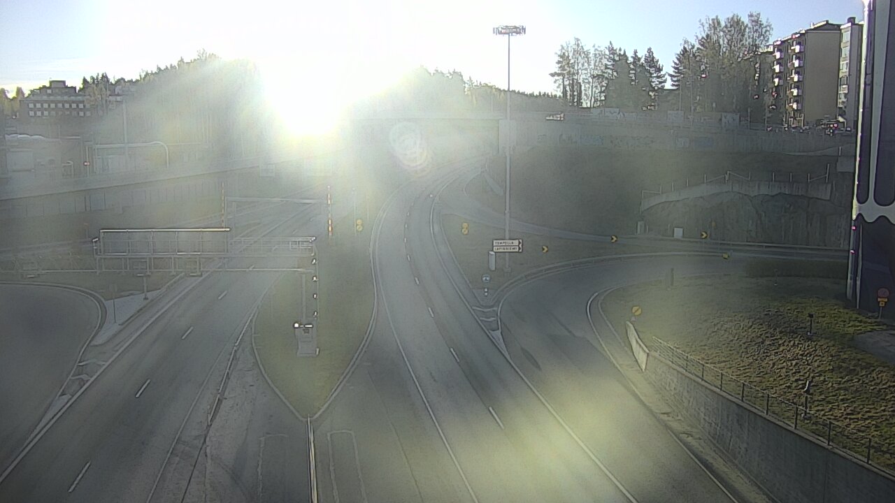 Weather Camera Image Väg 12 Tammerfors, Rantatunneli Armonkallio, Tampere, Pirkanmaa