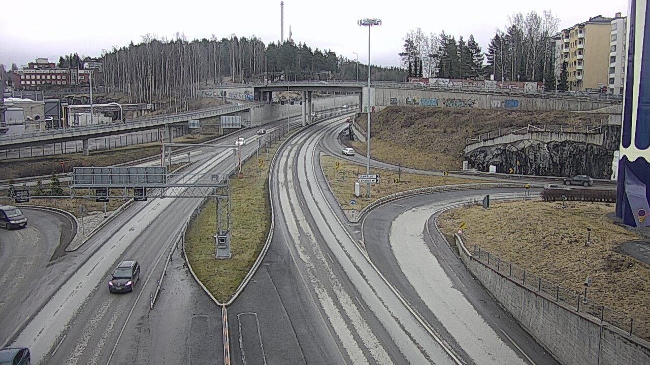 Weather Camera Image Väg 12 Tammerfors, Rantatunneli Armonkallio, Tampere, Pirkanmaa