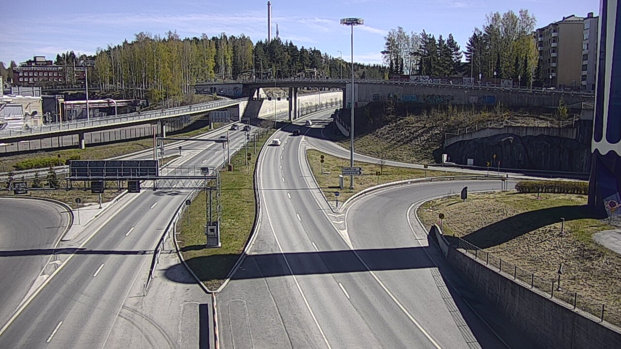 Weather Camera Image Väg 12 Tammerfors, Rantatunneli Armonkallio, Tampere, Pirkanmaa