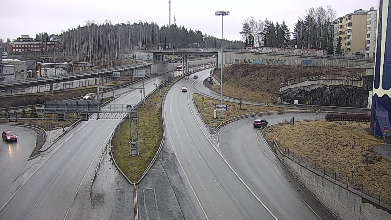 Weather Camera Image Väg 12 Tammerfors, Rantatunneli Armonkallio, Tampere, Pirkanmaa