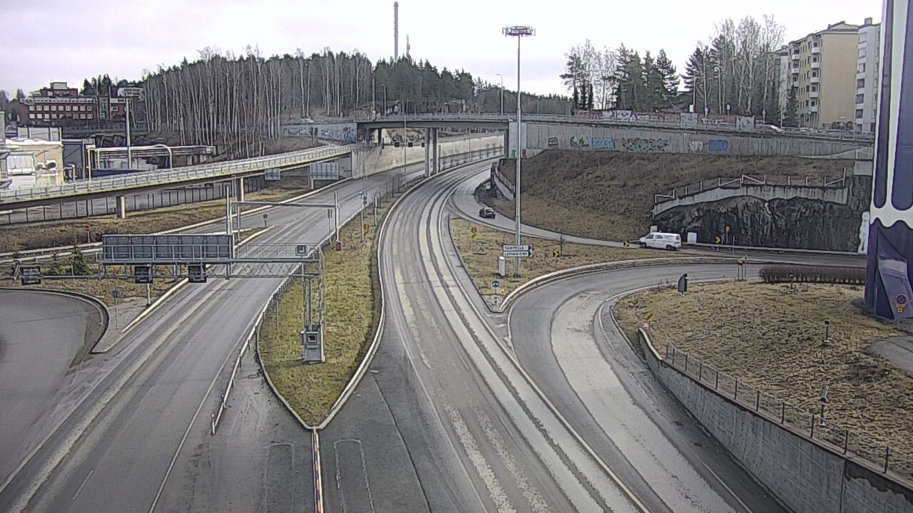 Weather Camera Image Väg 12 Tammerfors, Rantatunneli Armonkallio, Tampere, Pirkanmaa