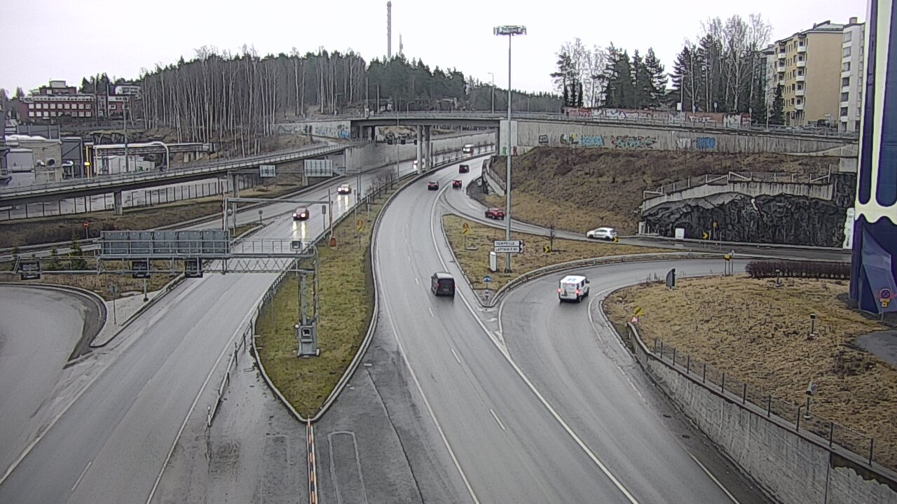 Weather Camera Image Väg 12 Tammerfors, Rantatunneli Armonkallio, Tampere, Pirkanmaa