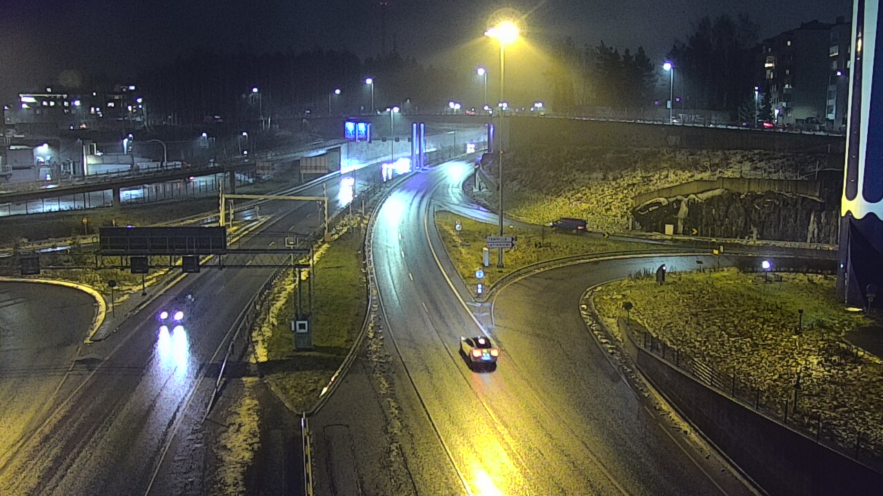 Weather Camera Image Väg 12 Tammerfors, Rantatunneli Armonkallio, Tampere, Pirkanmaa