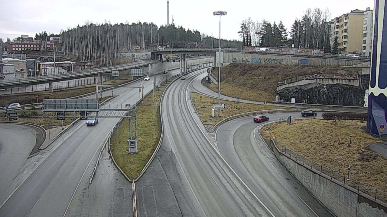 Weather Camera Image Väg 12 Tammerfors, Rantatunneli Armonkallio, Tampere, Pirkanmaa