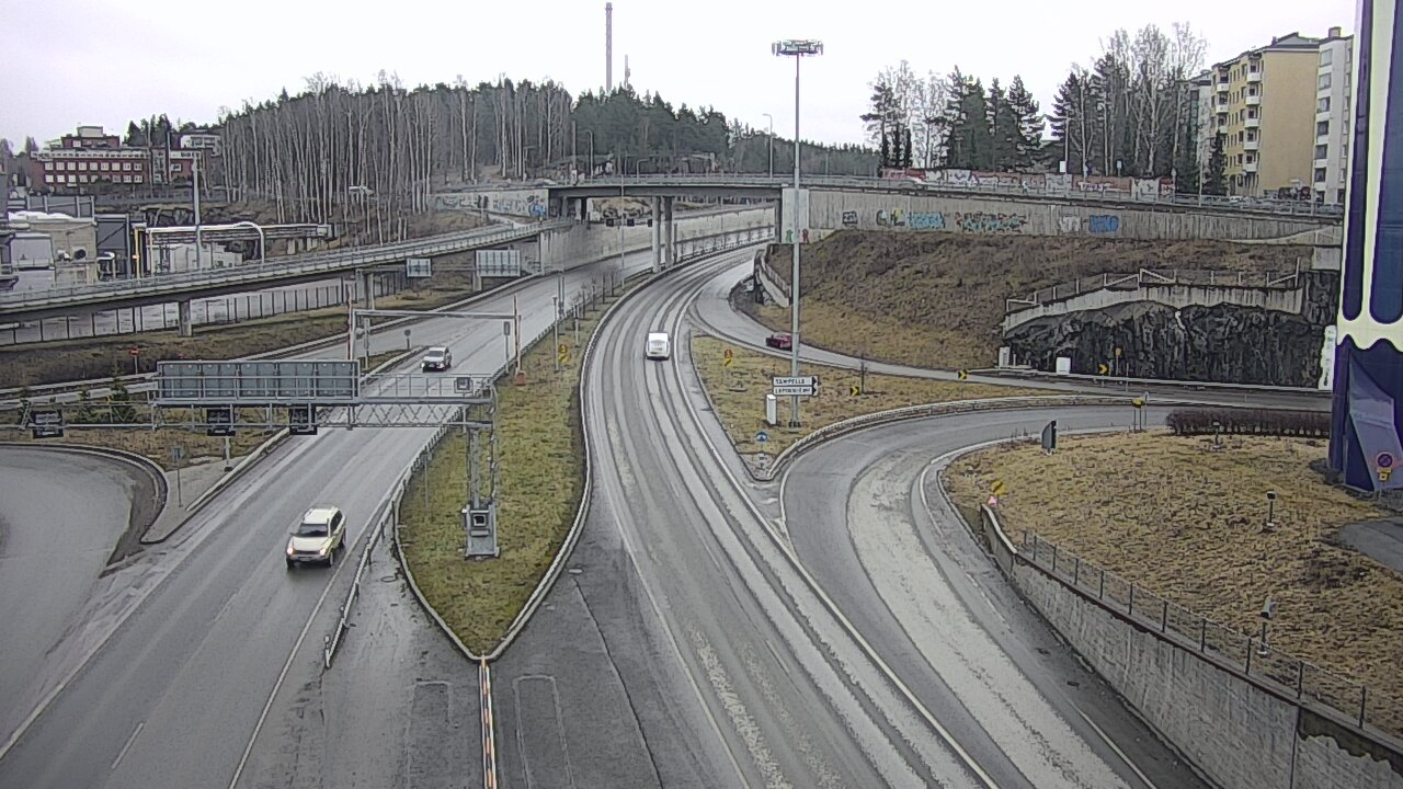 Weather Camera Image Väg 12 Tammerfors, Rantatunneli Armonkallio, Tampere, Pirkanmaa