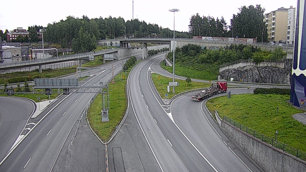 Weather Camera Image Road 12 Tampere, Rantatunneli Armonkallio, Tampere, Pirkanmaa