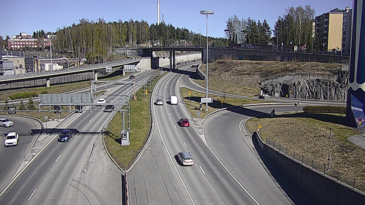 Weather Camera Image Väg 12 Tammerfors, Rantatunneli Armonkallio, Tampere, Pirkanmaa