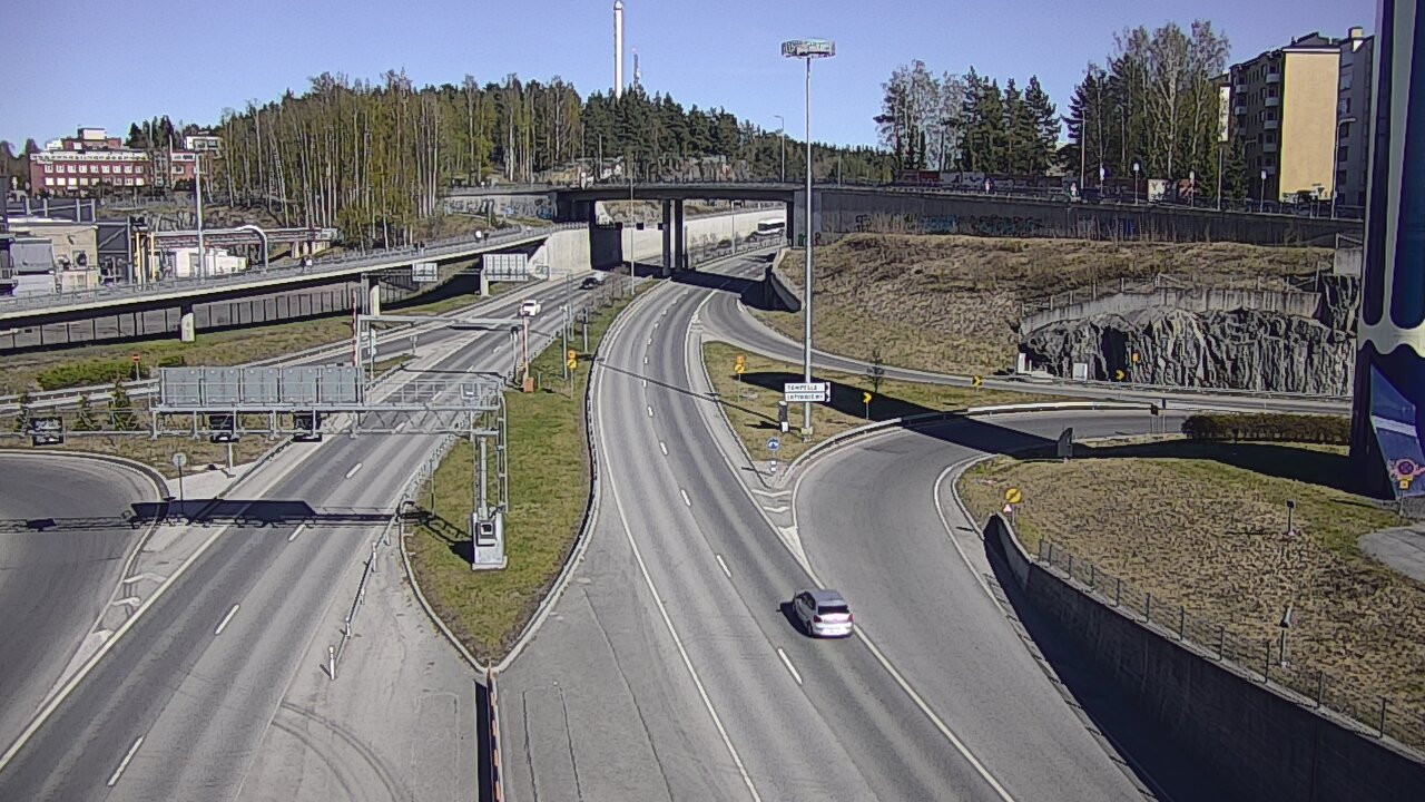 Weather Camera Image Väg 12 Tammerfors, Rantatunneli Armonkallio, Tampere, Pirkanmaa