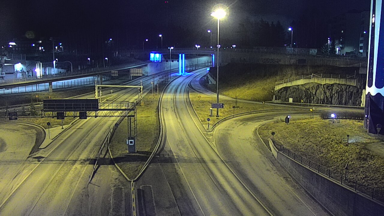 Weather Camera Image Väg 12 Tammerfors, Rantatunneli Armonkallio, Tampere, Pirkanmaa