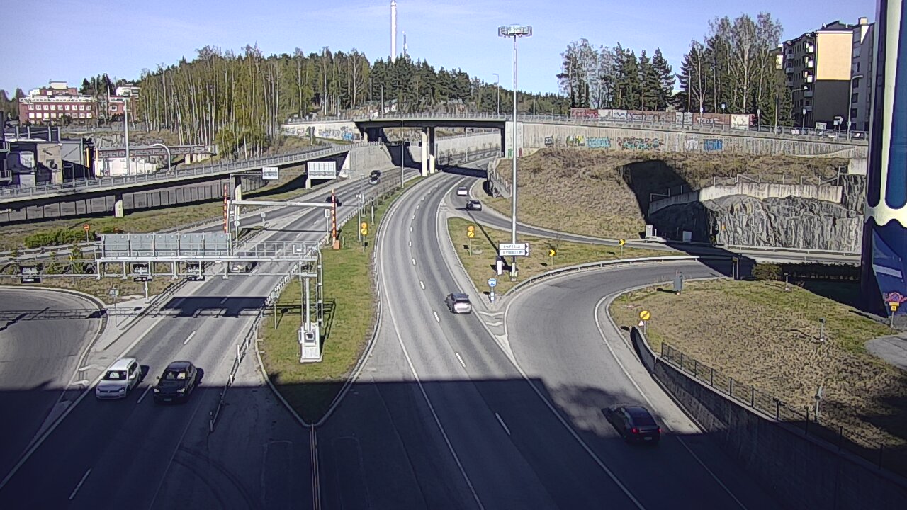 Weather Camera Image Väg 12 Tammerfors, Rantatunneli Armonkallio, Tampere, Pirkanmaa