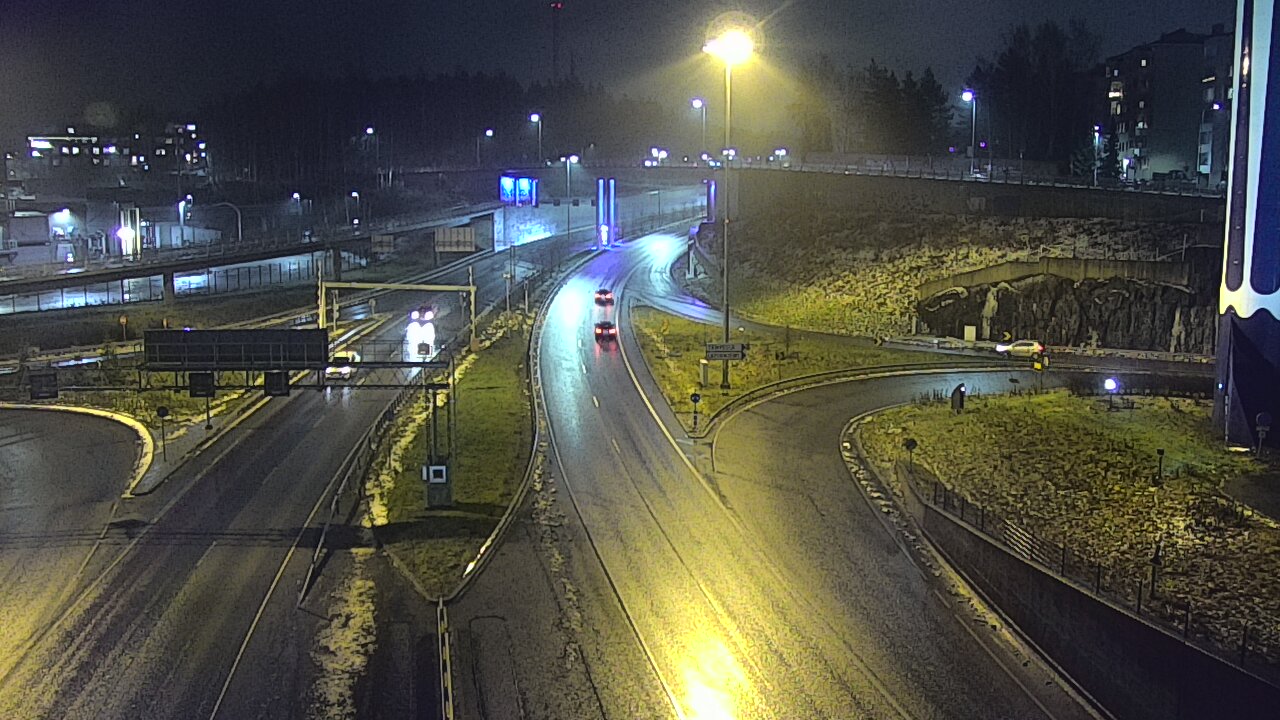 Weather Camera Image Väg 12 Tammerfors, Rantatunneli Armonkallio, Tampere, Pirkanmaa