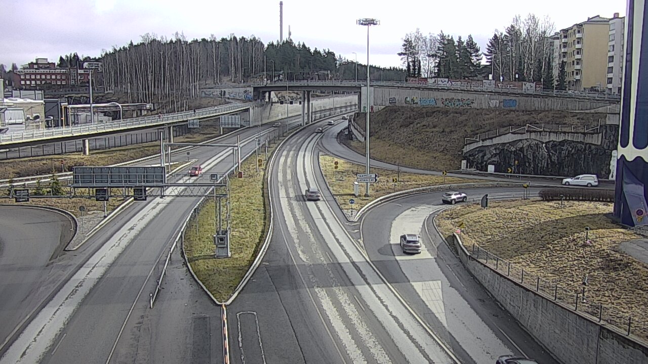 Weather Camera Image Väg 12 Tammerfors, Rantatunneli Armonkallio, Tampere, Pirkanmaa