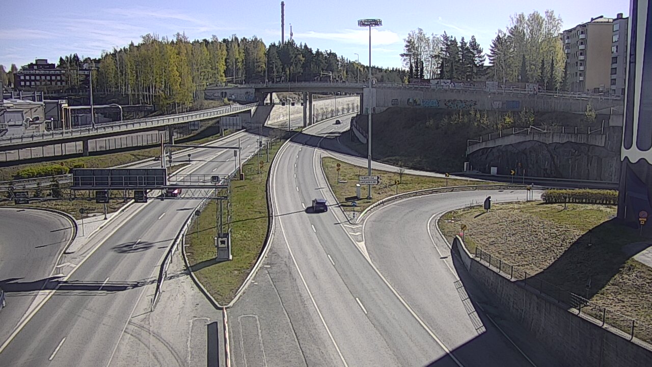 Weather Camera Image Väg 12 Tammerfors, Rantatunneli Armonkallio, Tampere, Pirkanmaa