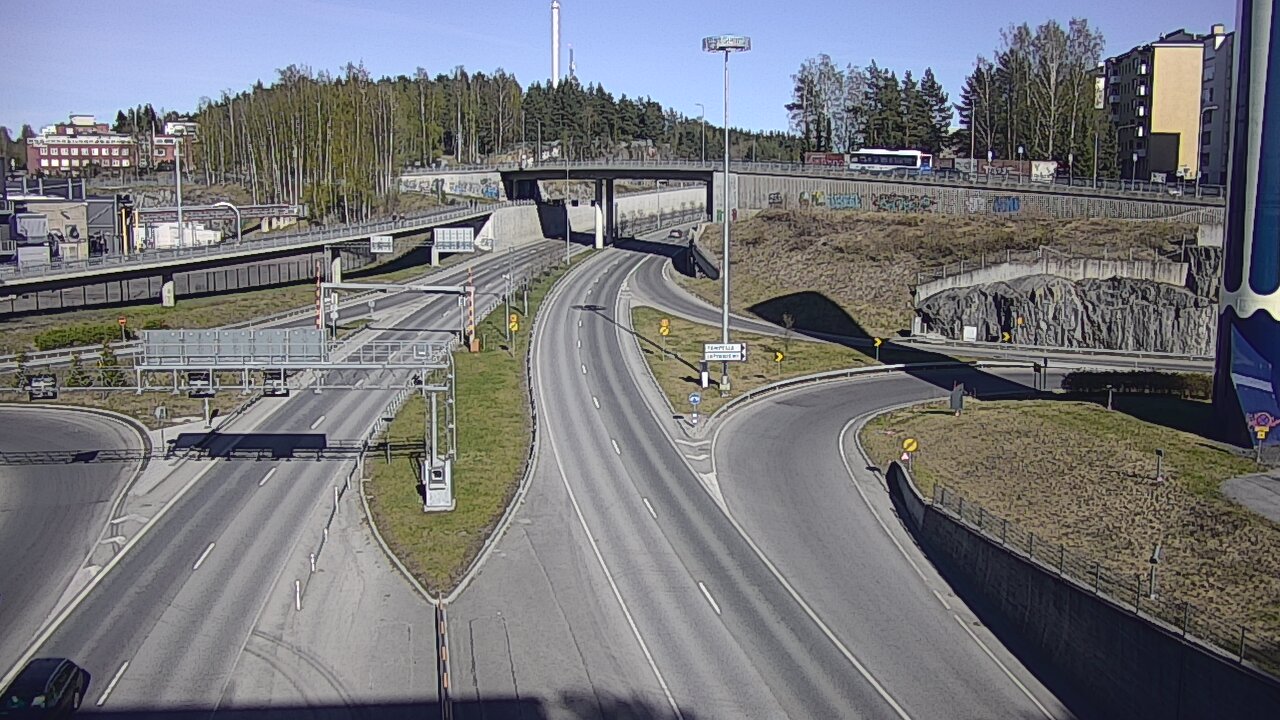 Weather Camera Image Väg 12 Tammerfors, Rantatunneli Armonkallio, Tampere, Pirkanmaa