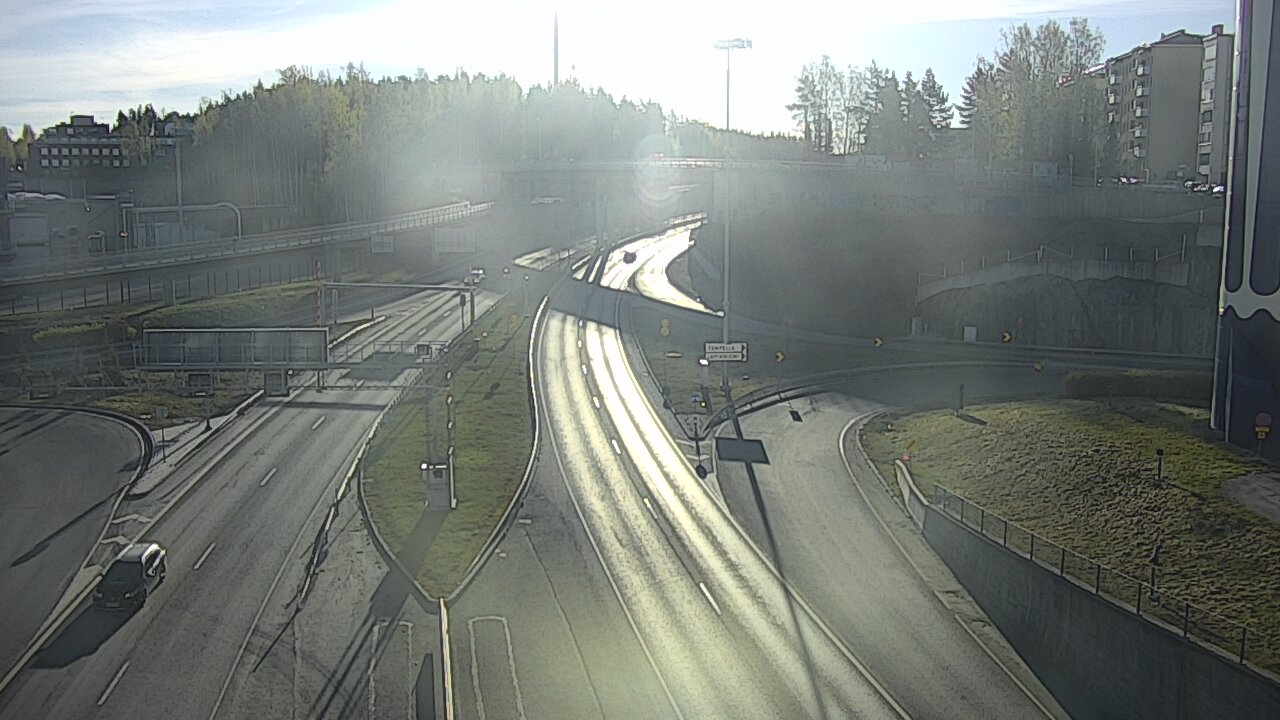 Weather Camera Image Väg 12 Tammerfors, Rantatunneli Armonkallio, Tampere, Pirkanmaa