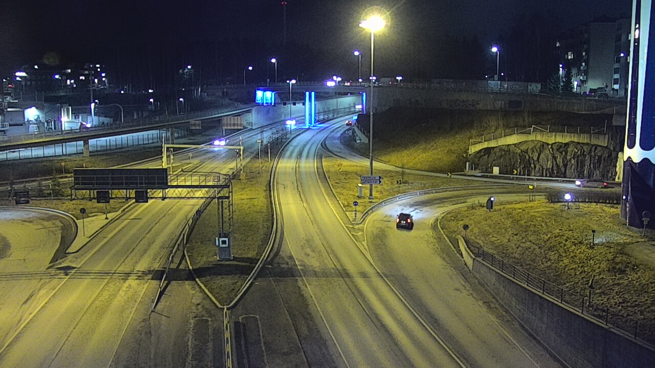 Weather Camera Image Väg 12 Tammerfors, Rantatunneli Armonkallio, Tampere, Pirkanmaa