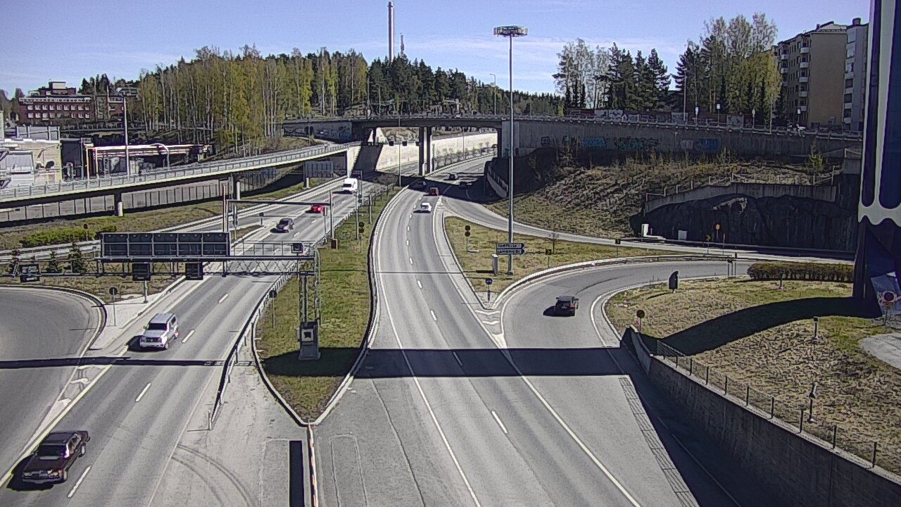 Weather Camera Image Väg 12 Tammerfors, Rantatunneli Armonkallio, Tampere, Pirkanmaa