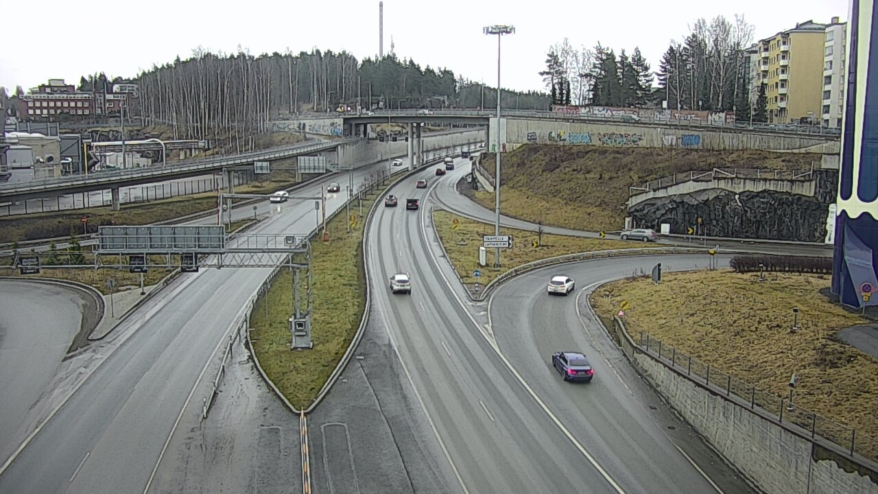 Weather Camera Image Väg 12 Tammerfors, Rantatunneli Armonkallio, Tampere, Pirkanmaa