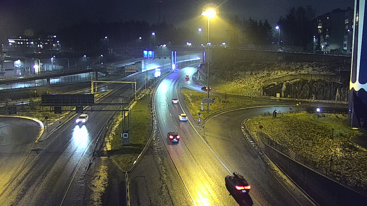 Weather Camera Image Väg 12 Tammerfors, Rantatunneli Armonkallio, Tampere, Pirkanmaa