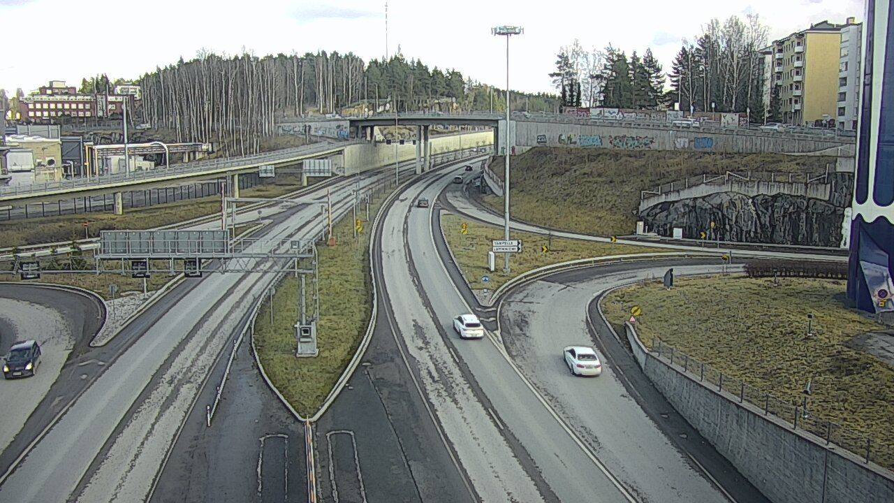 Weather Camera Image Väg 12 Tammerfors, Rantatunneli Armonkallio, Tampere, Pirkanmaa
