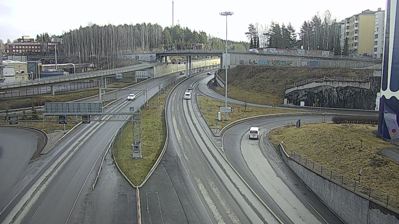 Weather Camera Image Väg 12 Tammerfors, Rantatunneli Armonkallio, Tampere, Pirkanmaa