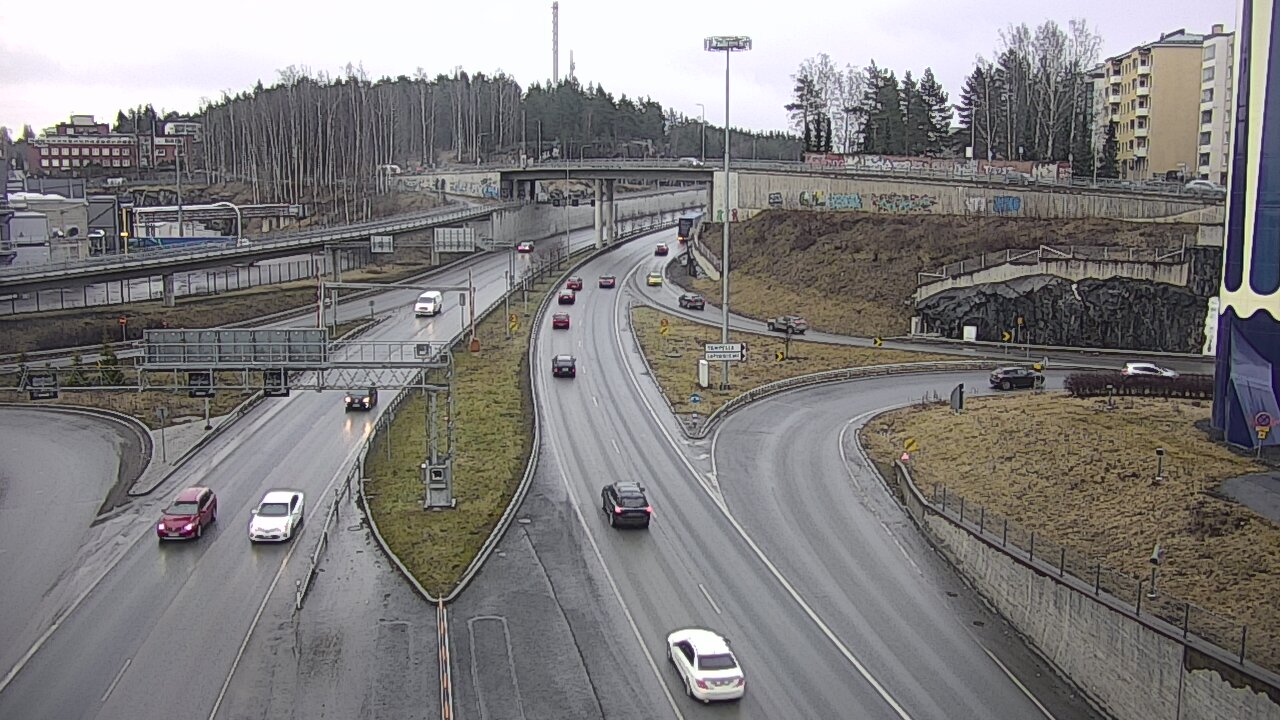 Weather Camera Image Väg 12 Tammerfors, Rantatunneli Armonkallio, Tampere, Pirkanmaa