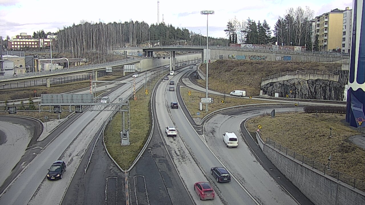 Weather Camera Image Väg 12 Tammerfors, Rantatunneli Armonkallio, Tampere, Pirkanmaa