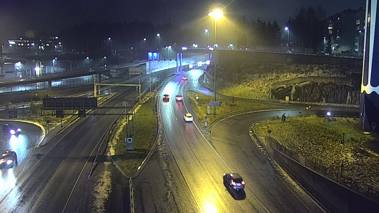 Weather Camera Image Väg 12 Tammerfors, Rantatunneli Armonkallio, Tampere, Pirkanmaa
