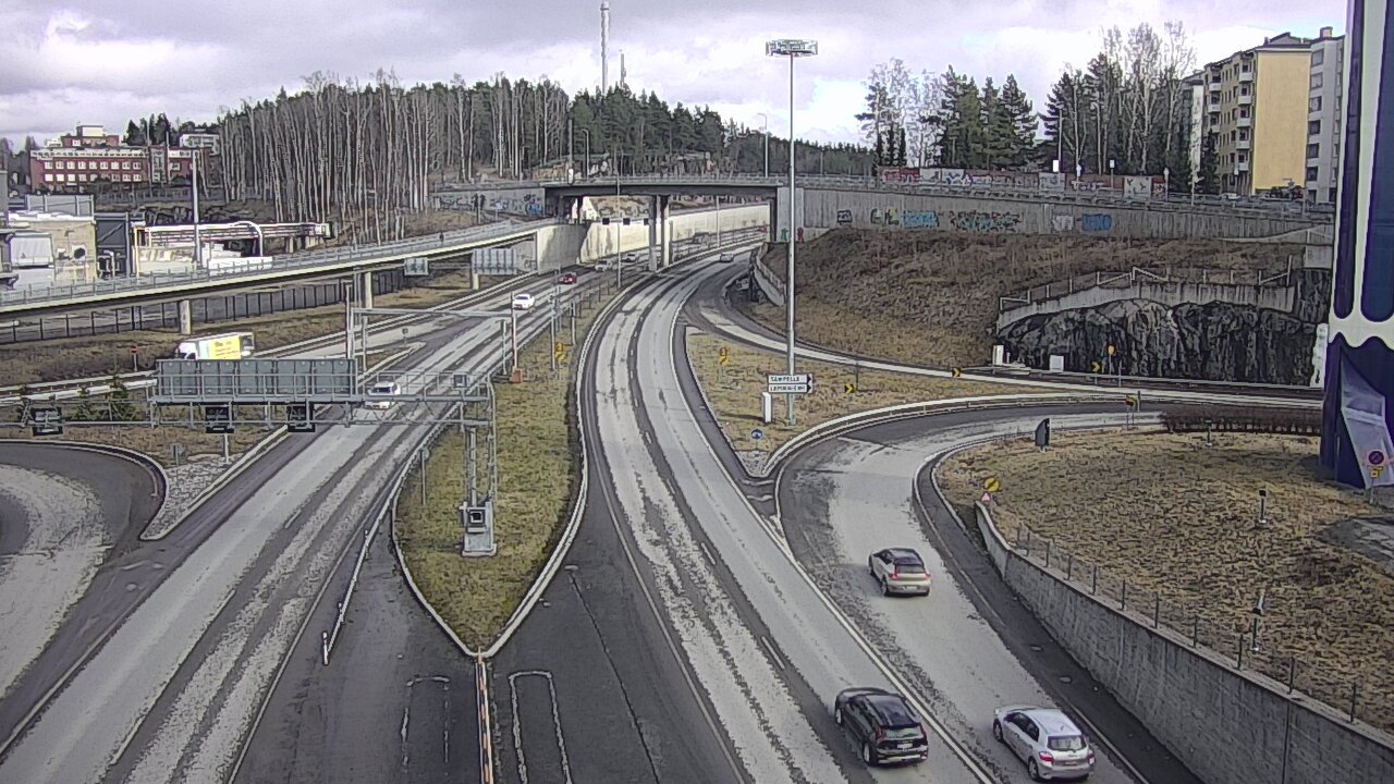 Weather Camera Image Väg 12 Tammerfors, Rantatunneli Armonkallio, Tampere, Pirkanmaa